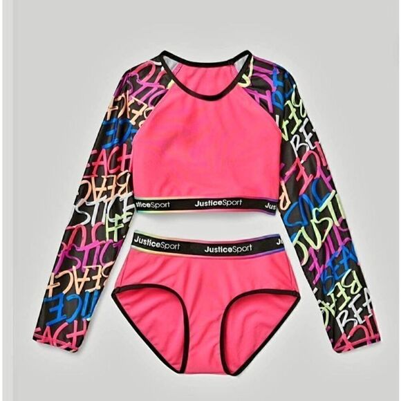 JUSTICE GIRLS WORKOUT OUTFIT - Picture 4 of 6